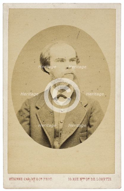 Portrait of the Poet Paul Verlaine (1844-1896), c. 1870. Artist: Carjat, Étienne (1828-1906)