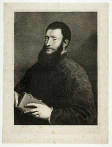 Portrait of the Poet Pietro Aretino, from Cabinet Reynst; Variarum imaginum a..., 1655-1660. Creator: Cornelis van Dalen II