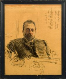 Portrait of the poet Pyotr Petrovich Gnedich (1855-1925), 1906