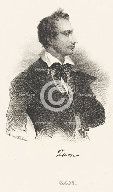 Portrait of the poet Tomasz Zan (1796-1855) , after 1824. Creator: Anonymous.