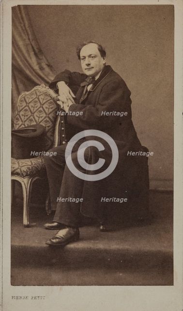 Portrait of the poet Théodore de Banville (1823-1891). Creator: Petit, Pierre (1598-1677).