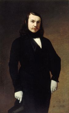 Portrait of the poet Théophile Gautier (1811-1872), 1839. Creator: Chatillon, Auguste de (1813-1881)