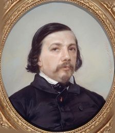 Portrait of the poet Théophile Gautier (1811-1872), 1850. Creator: Riesener, Léon (1808-1878)