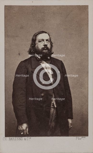 Portrait of the poet Théophile Gautier (1811-1872), 1872. Creator: Barenne, Charles Amédée (1835-1913).