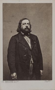 Portrait of the poet Théophile Gautier (1811-1872), 1872. Creator: Barenne, Charles Amédée (1835-1913)