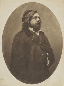 Portrait of the poet Théophile Gautier (1811-1872), ca 1856. Creator: Nadar, Gaspard-Félix (1820-1910)