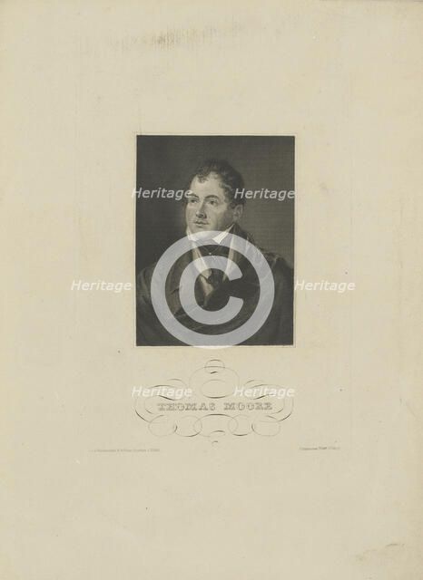 Portrait of the poet Thomas Moore (1779-1852) , 1830s. Creator: Anonymous.