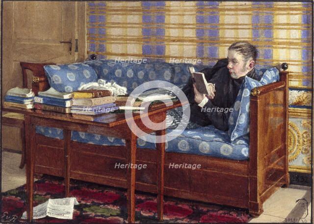 Portrait of the poet Vasily Zhukovsky (1783-1852), 1832. Artist: Reutern, Gerhard Wilhelm, von (1794-1865)