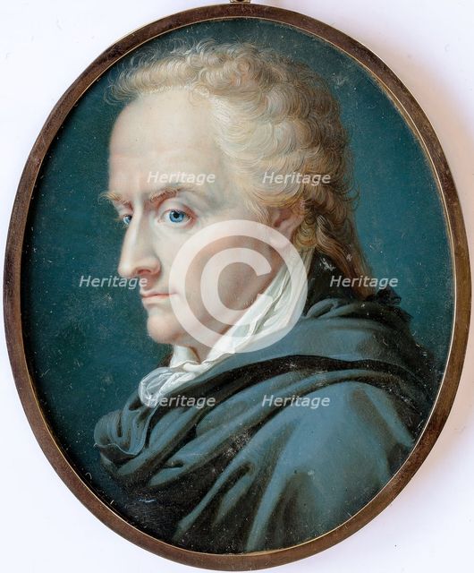 Portrait of the poet Vittorio Alfieri (1749-1803), c1800. Creator: Fabre, François-Xavier Pascal, Baron (1766-1837).