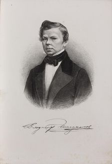 Portrait of the poet Vladimir Grigoryevich Benediktov (1807-1873), 1845