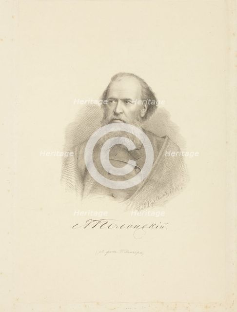 Portrait of the poet Yakov Polonsky (1820-1898), 1886.