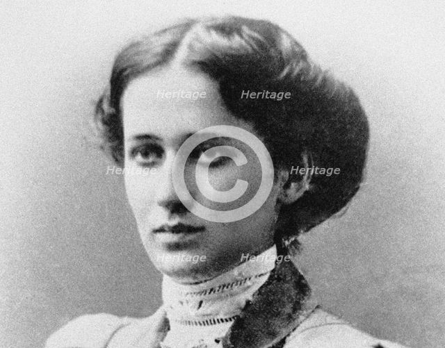 Portrait of the Poetess Anna Akhmatova (1889-1966). Artist: Anonymous  