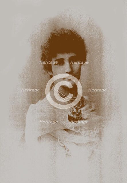 Portrait of the Poetess Mirra Lokhvitskaya (1869-1905), 1890s.