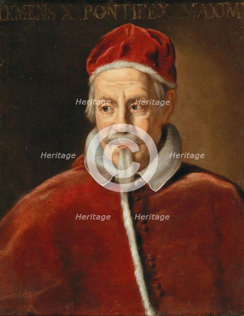 Portrait of the Pope Clement X (1590-1676), Early 1670s. Creator: Ferri, Ciro (1634-1689).