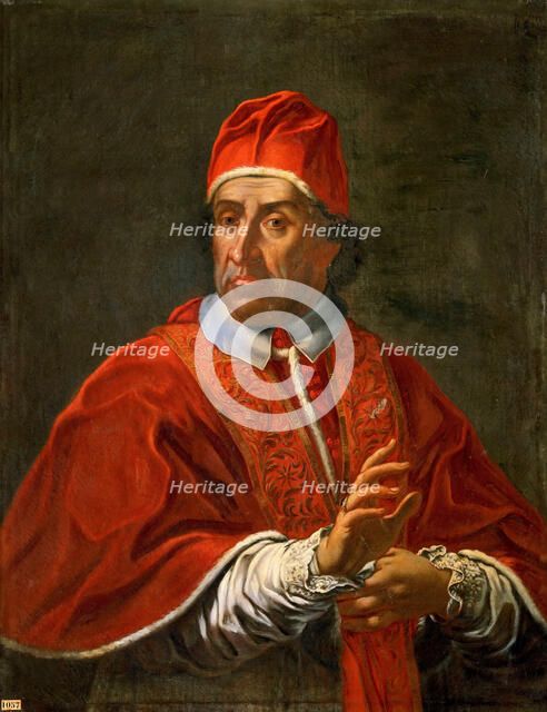 Portrait of the Pope Clement XI, after 1700. Creator: Anonymous.