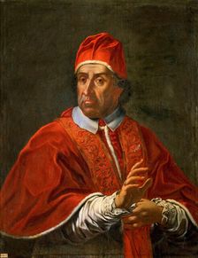Portrait of the Pope Clement XI, after 1700. Creator: Anonymous