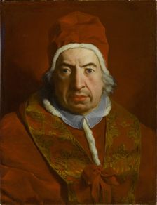 Portrait of the Pope Benedict XIV (1675-1758), c1746. Creator: Subleyras, Pierre (1699-1749)