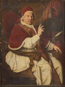 Portrait of the Pope Benedict XIV (1675-1758), Second Half of the 18th cen.