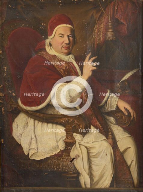 Portrait of the Pope Benedict XIV (1675-1758), Second Half of the 18th cen..