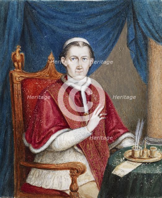 Portrait of the Pope Leo XII (1760-1829), First quarter of 19th cen. Creator: Anon.