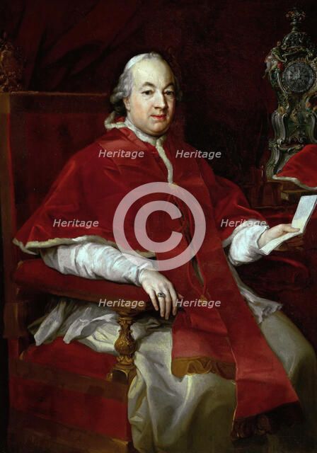 Portrait of the Pope Pius VI (1717-1799), 1776.