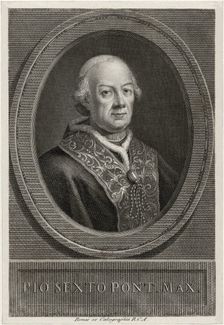 Portrait of the Pope Pius VI (1717-1799)