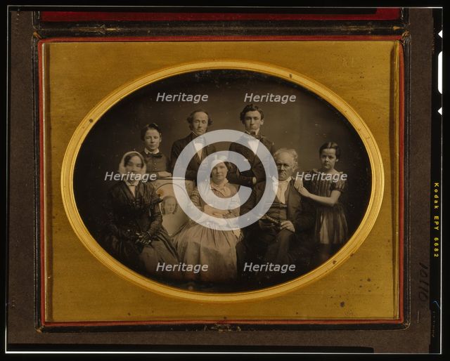 Portrait of the Prime family, October 1852. Creator: Unknown.