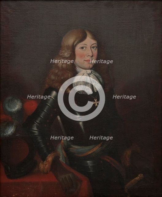 Portrait of the prince Alexander of Courland (1658-1686), Second Half of the 17th cen.