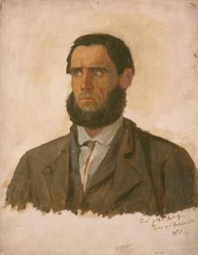 Portrait of the Prisoner Carl Gustav Svendsen, 1857. Creator: Adolph Tidemand