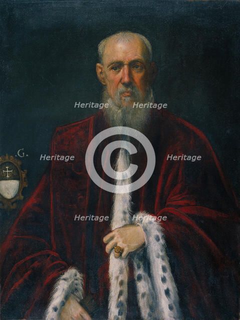 Portrait of the Procurator Alessandro Gritti. Artist: Tintoretto, Jacopo (1518-1594)