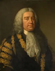 Portrait of The Rt. Hon. Henry Pelham ( 1694-1754). Creator: John Shackleton