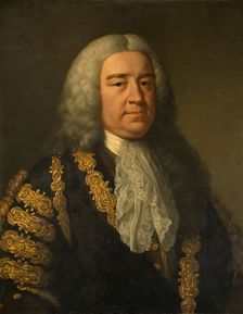 Portrait of The Rt. Hon. Henry Pelham ( 1694-1754). Creator: John Shackleton