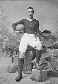Portrait of the rugby player D McInroy, 1896. Creator: Symmons & Thiele