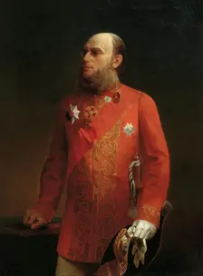 Portrait of the Russian geographer Pyotr Semenov-Tyan-Shansky (1827-1914), 1874. Creator: Kolesov, Alexei Mikhailovich (1834-1902)