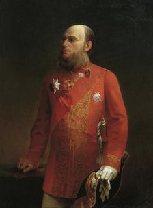 Portrait of the Russian geographer Pyotr Semenov-Tyan-Shansky (1827-1914), 1874. Creator: Kolesov, Alexei Mikhailovich (1834-1902)
