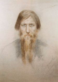 Portrait of the Russian mystic Grigory Rasputin (1869-1916), 1914