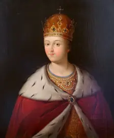 Portrait of the Regent Sofia Alexeyevna first half of 19th century