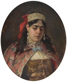 Portrait of the regent Sophia Alekseyevna (1657-1704). Creator: Makovsky, Konstantin Yegorovich (1839-1915)