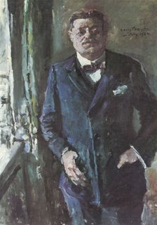 Portrait of the Reich President, Friedrich Ebert, 1924. Creator: Lovis Corinth