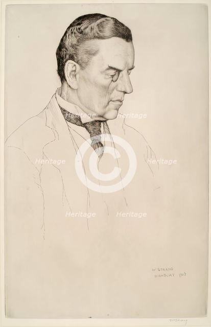 Portrait of the Right Hon. Joseph Chamberlain, 1903. Creator: William Strang.