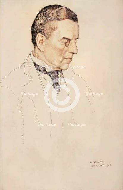 Portrait of the Right Hon. Joseph Chamberlain, 1903. Creator: William Strang.