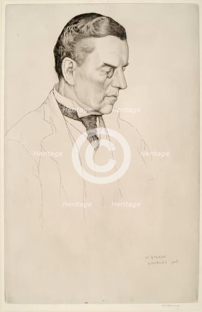 Portrait of the Right Hon. Joseph Chamberlain, 1903. Creator: William Strang.
