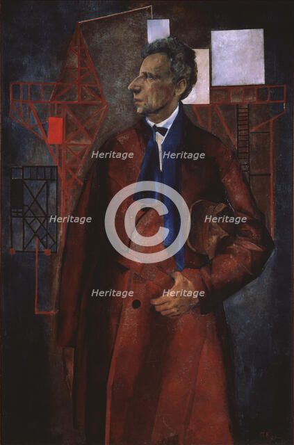 Portrait of the stage producer Vsevolod Meyerhold (1874-1940), 1925. Artist: Williams, Pyotr Vladimirovich (1902-1947)