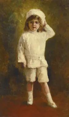 Portrait of the Successor to the throne Tsarevich Alexei Nikolaevich (1904-1918). Artist: Makovsky, Konstantin Yegorovich (1839-1915)