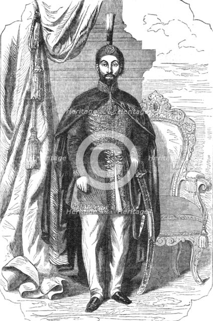'Portrait of the Sultan Abdul Medjid, from a painting by M. Doussault', 1854. Creator: Unknown.