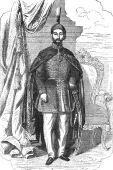 Portrait of the Sultan Abdul Medjid, from a painting by M. Doussault 1854. Creator: Unknown