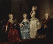 Portrait of the Saltykov Family, 1785. Creator: Friedrich Tischbein