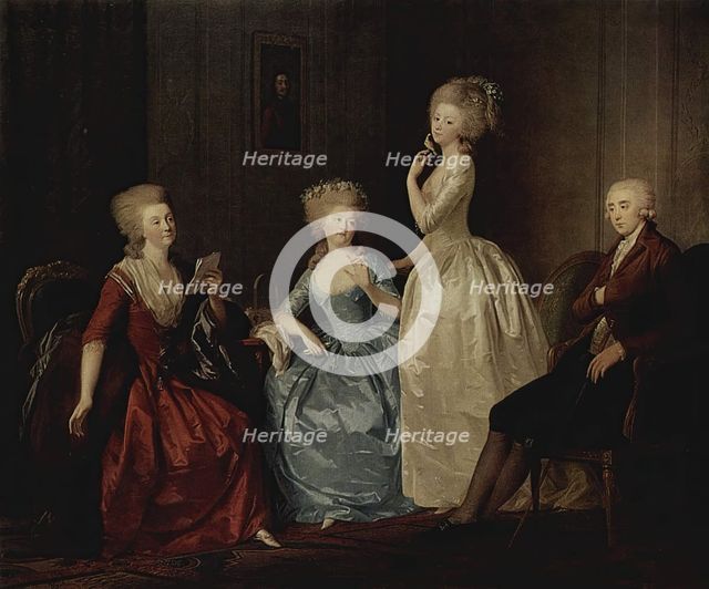 Portrait of the Saltykov Family, 1785. Creator: Friedrich Tischbein.