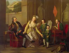 Portrait of the Saltykov Family, 1782. Creator: Friedrich Tischbein