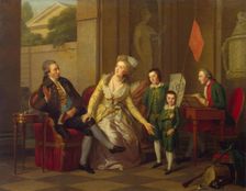 Portrait of the Saltykov Family, 1782. Creator: Friedrich Tischbein
